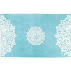 Yoga Design Lab Hand Yoga Towel Mandala Turquoise, One Size