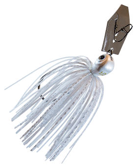 Z-Man Chatterbait Jack Hammer Evergreen Custom Bladed Jig - White - 3/4 oz.