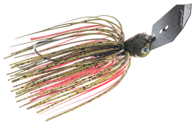 Z-Man Chatterbait JackHammer Evergreen Custom Bladed Jig - 1/2 oz. - Hite's Hot Craw