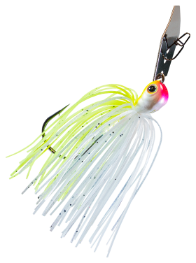 Z-Man Chatterbait JackHammer Evergreen Custom Bladed Jig - Chartreuse White - 3/8 oz.