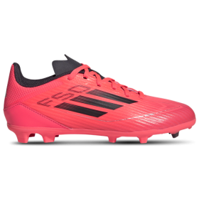 adidas Boys adidas F50 League Firm/Multi-Ground - Boys' Grade School Soccer Shoes Turbo/Platin Metallic/Aurora Black Size 4.0