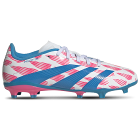 adidas Boys adidas Predator League FG - Boys' Grade School Soccer Shoes Solar Blue/White/Solar Pink Size 3.5