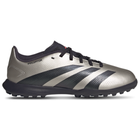 adidas Boys adidas Predator League Turf - Boys' Grade School Soccer Shoes Platin Metallic/Aurora Black/Turbo Size 6.0