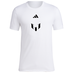 adidas Mens Inter Miami CF adidas Inter Miami CF Messi Unveil T-Shirt - Mens White/Black/Pink Size S