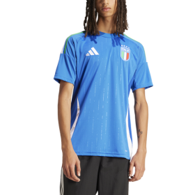 adidas Mens Italy adidas Italy 2024 Home Soccer Jersey - Mens Blue Size S