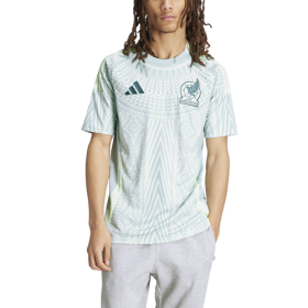 adidas Mens Mexico adidas Mexico 2024 Away Soccer Jersey - Mens Linen Green Size M