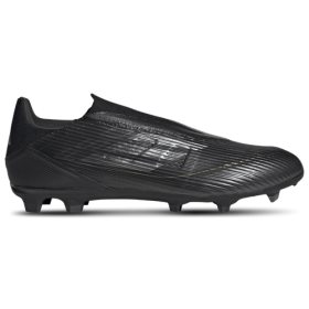 adidas Mens adidas F50 League Laceless FG - Mens Soccer Shoes Black/Iron Metallic/Gold Metallic Size 6.5