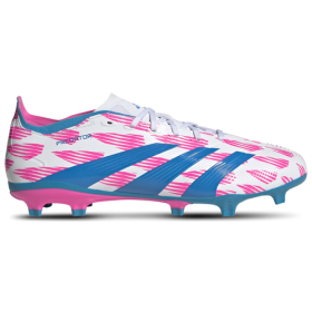 adidas Mens adidas Predator League FG - Mens Soccer Shoes White/Solar Pink/Solar Blue Size 11.5