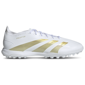 adidas Mens adidas Predator League Turf - Mens Soccer Shoes Gold Metallic/White/Sandy Beige Metallic Size 12.0