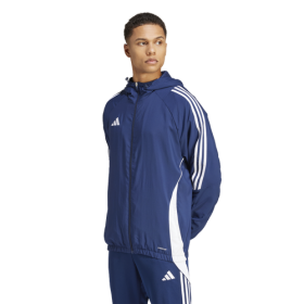 adidas Mens adidas Tiro 24 Windbreaker - Mens Team Navy Blue/White Size S