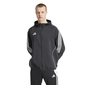 adidas Mens adidas Tiro 24 Windbreaker - Mens White/Black Size XS