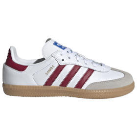 adidas Originals Boys adidas Originals Samba - Boys' Preschool Basketball Shoes White/Maroon/Tan Size 12.0