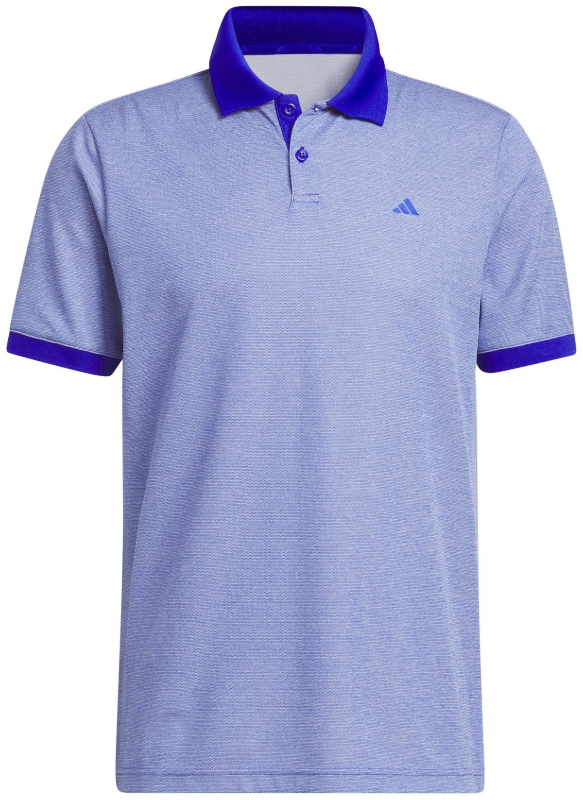 adidas Ultimate365 Tour No-Show Men's Golf Polo Shirt - Blue, Size: Small