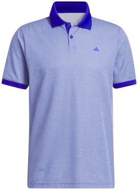 adidas Ultimate365 Tour No-Show Men's Golf Polo Shirt - Blue, Size: Small