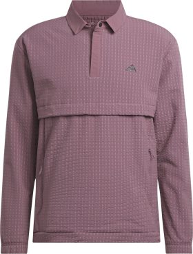 adidas Ultimate365 Tour WIND.RDY Quarter Zip Men's Golf Pullover - Purple, Size: Small