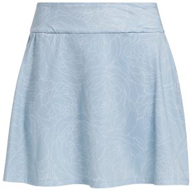 adidas Womens Essentials Printed Golf Skort - Blue, Size: Medium