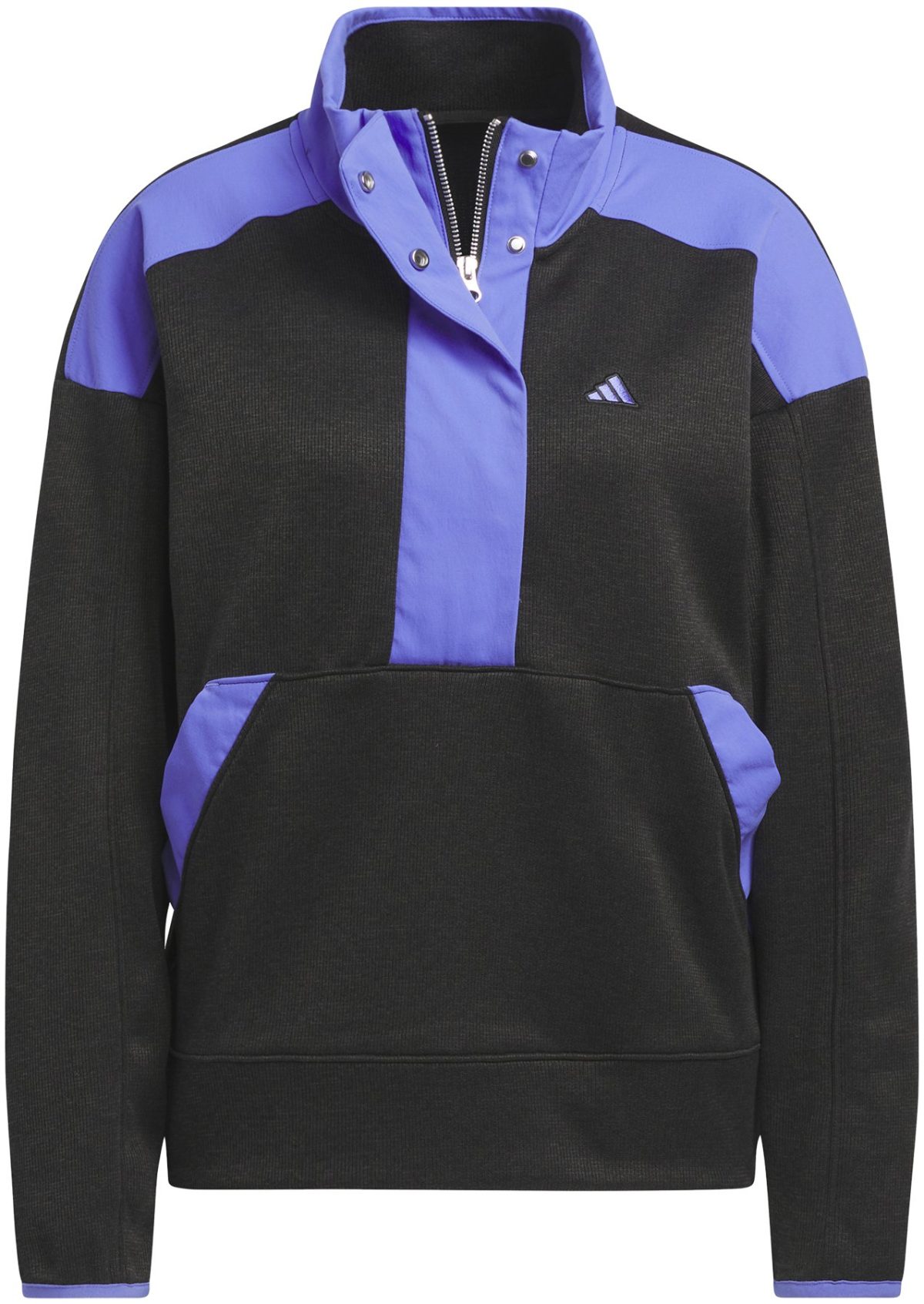 adidas Womens Go-To Quarter Zip Golf Jacket - Black, Size: X-Small