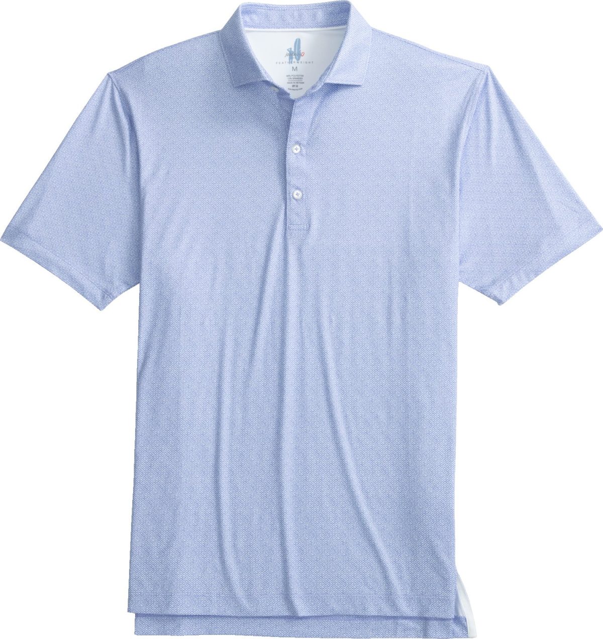 johnnie-O Julian Printed Featherweight Performance Men's Golf Polo - Blue, Size: Small