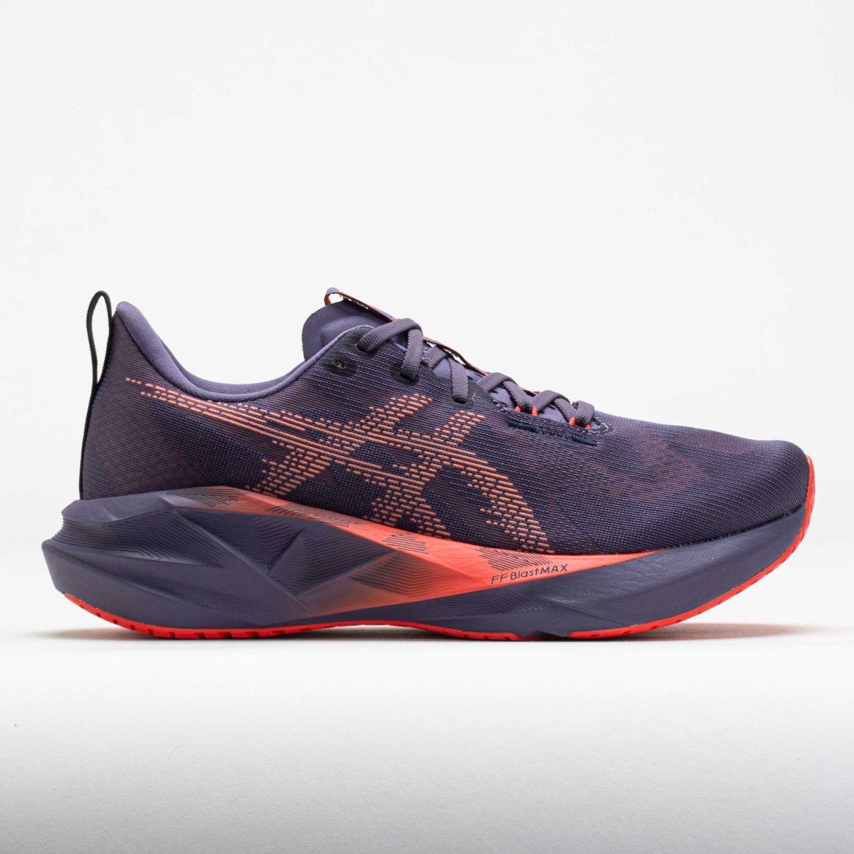 ASICS Novablast 5 Men's Running Shoes Greyish Purple/Coral Reef