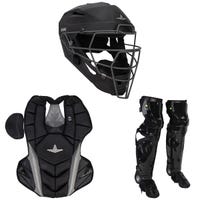 All-Star MVP-PRO Series Adult Catcher's Kit in Black