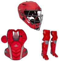 All-Star MVP-PRO Series Adult Catcher's Kit in Red