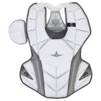 All-Star MVP-PRO Series Adult Chest Protector in White/Graphite