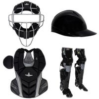 All-Star MVP-PRO Traditional Mask Catcher's Kit in Black/Graphite