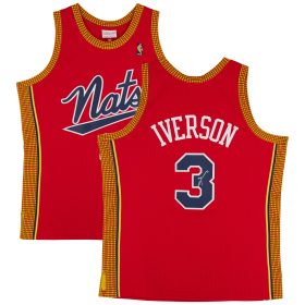 Allen Iverson Philadelphia 76ers Autographed Mitchell & Ness Red 2004-05 Swingman Jersey