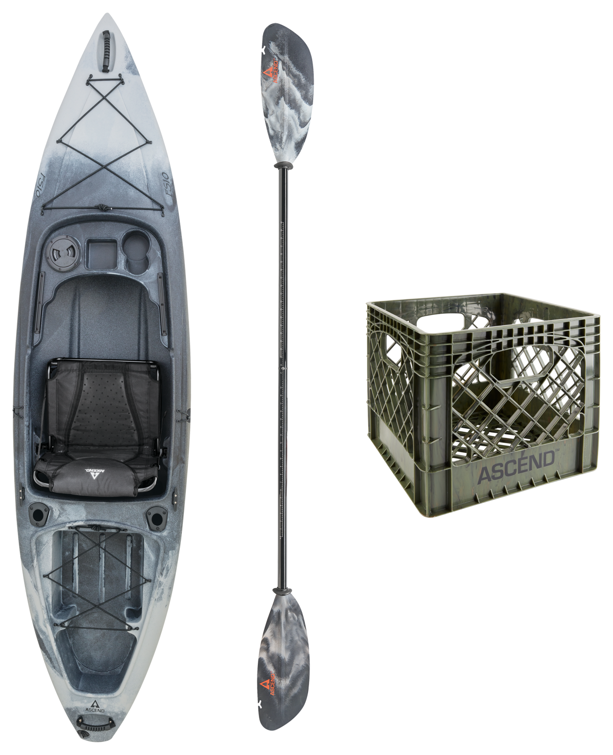 Ascend FS10 Sit-In Angler Kayak Package