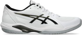 Asics Men's Solution Swift FF 2 Tennis Shoes (White/Gunmetal)