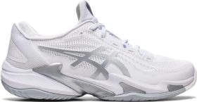 Asics Women's Court FF 3 Tennis Shoes (White/Pure Silver)