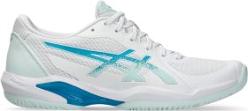 Asics Women's Solution Swift FF 2 Tennis Shoes (White/Soothing Sea)