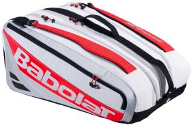 Babolat RH Pro Juan Lebron Padel & Pickleball Racket Bag (White/Silver/Red)