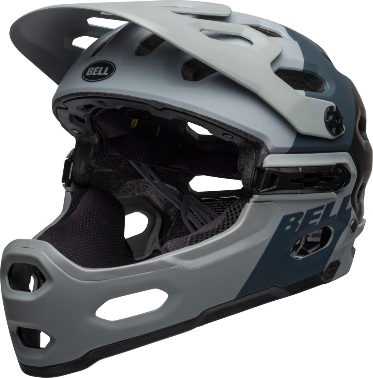 Bell Adult Super 3R MIPS Bike Helmet, Medium, Downdraft Mt Gray/Gunmetl