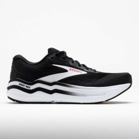 Brooks Ghost Max 2 Men's Running Shoes Black/White/Fiery Red