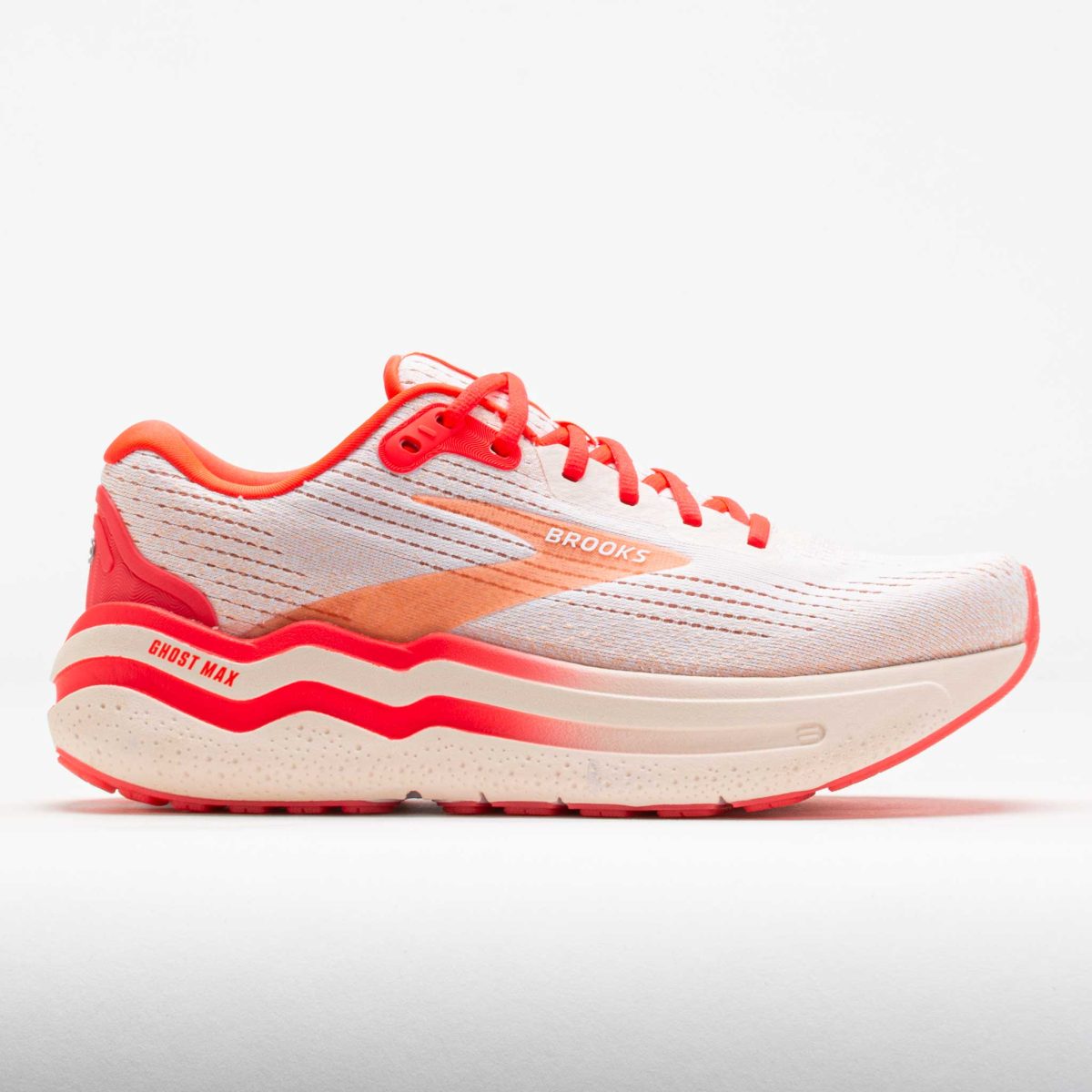 Brooks Ghost Max 2 Women's Running Shoes White/Peach/Coral