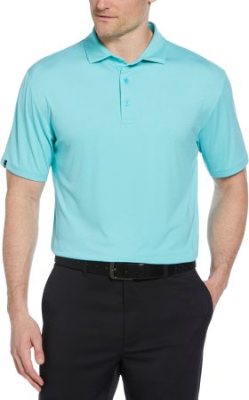 Callaway Premium Jacquard Men's Golf Polo - Blue, Size: Medium