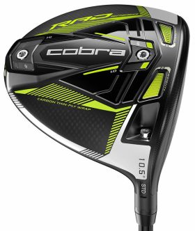 Cobra RADSPEED Driver - Black/Turbo Yellow - Black/Turbo Yellow - LEFT - MOTORE X F3 R - 9.0 - Golf Clubs