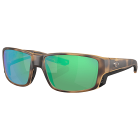 Costa Del Mar Tuna Alley PRO 580G Glass Polarized Sunglasses - Matte Tortoise/Green Mirror - Large