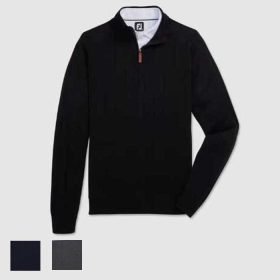 FootJoy Drop Needle Lined Sweater L/Black