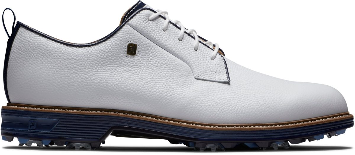 FootJoy Dryjoys Premiere Series Field Golf Shoes 2024 - White/Navy - 7 - M