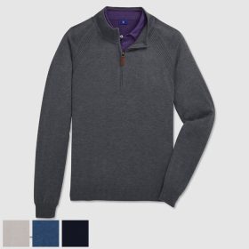 FootJoy Half-Zip Sweater L/Heather Charcoal