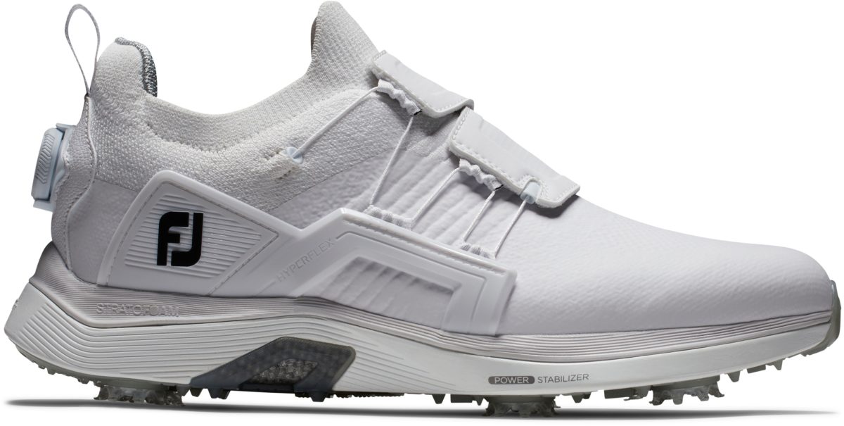 FootJoy HyperFlex Carbon BOA Golf Shoes 2024 - White/Gray - 9 - M