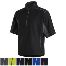 Footjoy Short Sleeve Sport Windshirt S/Black / Charcoal