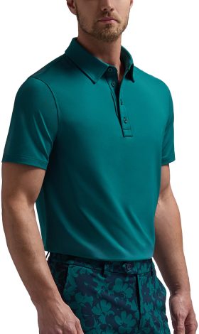 G/FORE G/TAB Essential Tech Jersey Men's Golf Polo - Blue, Size: Small