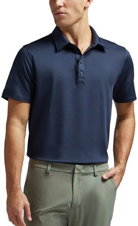 G/FORE G/TAB Essential Tech Jersey Men's Golf Polo - Blue, Size: Small