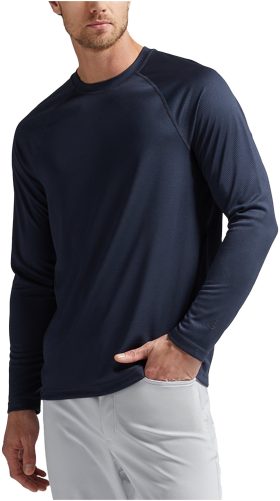 G/FORE The Links Honeycomb Long Sleeve Men's Golf Base Layer - Blue, Size: Medium