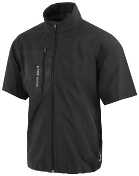 Galvin Green Axl Short Sleeve GORE-TEX Rain Jacket - Black, Size: Medium