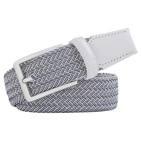 Ghost Golf PAUL Braided Belt 30/Off White/Navy