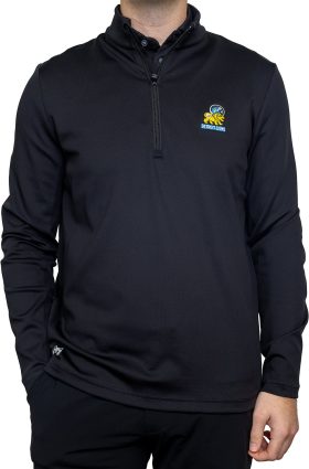 Greyson x Detroit Lions 1952 Sequoia Quarter Zip Men's Golf Pullover - Black, Size: Small